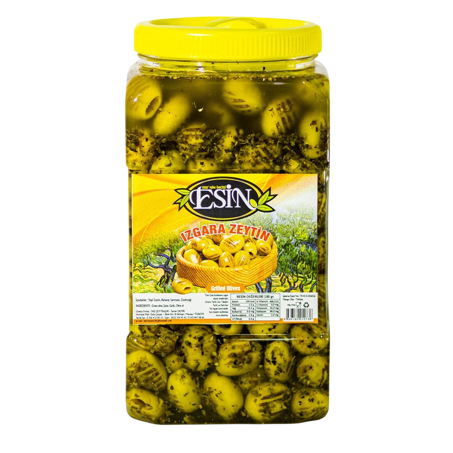 Izgara zeytin (180 Kalibre Duble boy )